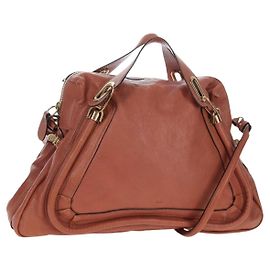 Chloé Chloe Paraty gestepptes Leder Medium Braun