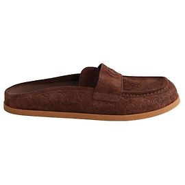 Mules Gucci Célia en daim marron taille 41 Marron