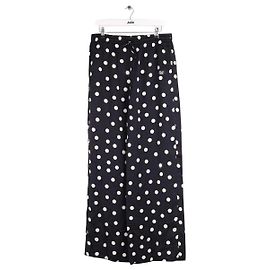 Stella Mc Cartney Pantalon noir en viscose Stella McCartney Noir