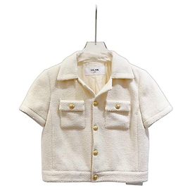 Céline Wool Jacket Ecru Gold Button Size 34 Multiple colors
