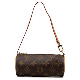 Sac à main Louis Vuitton Monogram Papillon Pochette Marron Marron