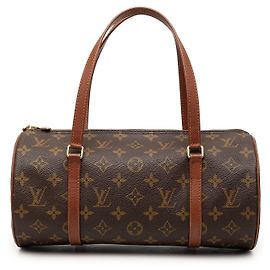 Sac à main Louis Vuitton Monogram Papillon 30 Marron Marron