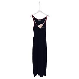 Miu Miu Kleid aus Wolle Navy Mehrfarben