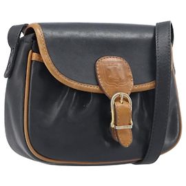 Céline Celine Flap Shoulder Leather Nero