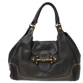 Gucci New Pelham Tote Leather Large Black