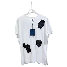 Top Louis Vuitton de algodón blanco Multicolor