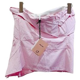 Top Bandeau Miu Miu de Seda Rosa Multicolor