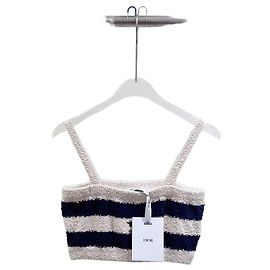 Top Dior de algodón con bordado de abeja Multicolor
