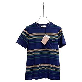 Top Miu Miu de algodão com mangas curtas Multicor