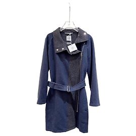 Hermès Navy Cotton Belted Coat Size 34 Multiple colors