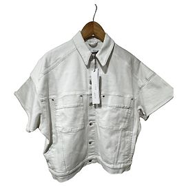 Iro Short white denim jacket White