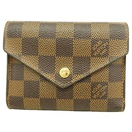 Louis Vuitton Tri-fold Wallet Pink Damier ebene
