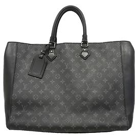 Louis Vuitton Monogram Eclipse Grand Sac Tote Bag Noir