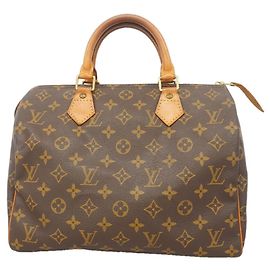 Sac à main Louis Vuitton Monogram Speedy 30 Marron