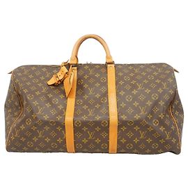Bolsa Louis Vuitton Boston Monogram Keepall 55 Marrom