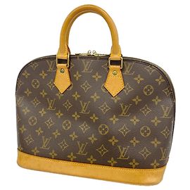 Borsa a mano Louis Vuitton Alma Monogram Marrone