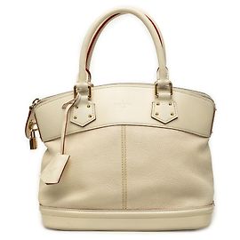 Louis Vuitton White Suhali Lockit PM Blanc