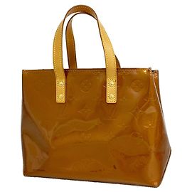 Louis Vuitton Vernis Lead PM Handbag M91146 in Bronze Bronze
