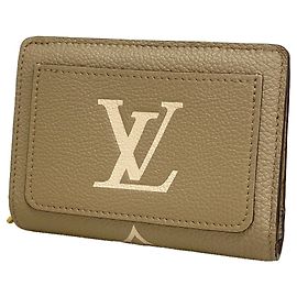 Louis Vuitton Monogram Empreinte Bicolor Wallet Grey Cream