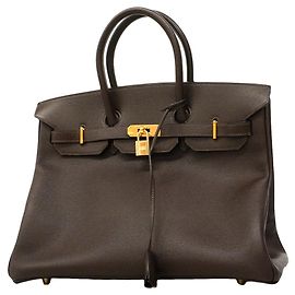 Hermès Hermes Birkin 35 Handbag Brown