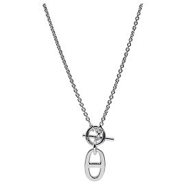 Hermès Collana HERMES Amulette Chaine d'Ancre Argento
