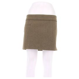 Victoria Beckham Minifalda caqui Caqui