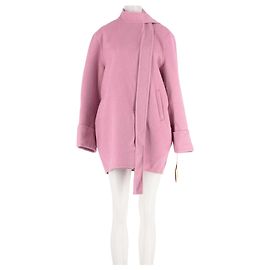 Autre Marque NANA JACQUELINE Pink Wool Coat M Pink