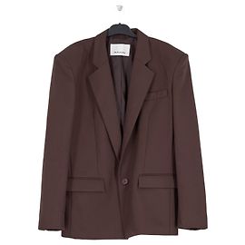 Autre Marque THE FRANKIE SHOP Brown Cropped Blazer Brown