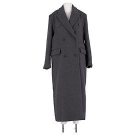 Autre Marque MARCELA LONDON Long Grey Wool Coat M Grey