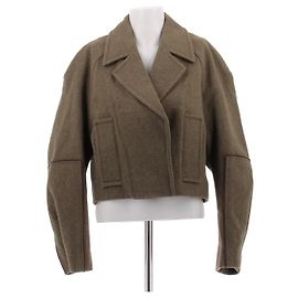 Victoria Beckham Khaki Wool Jacket Khaki