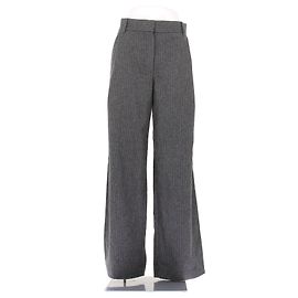 Massimo Dutti Pantalon gris à rayures Grey