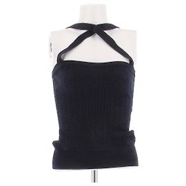 Autre Marque Marineblaues Cashmere-Top Marineblau