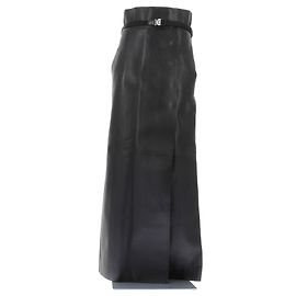 Givenchy Saia maxi em couro preto Preto