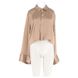 Camicia di seta beige Frame Denim Beige