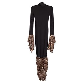 Autre Marque Robe maxi noire AMY SHEHAB Noir