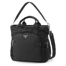 Prada Bolso tote de Re-Nylon con parche de logo triangular Negro