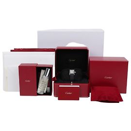 Cartier Tank Must Small Leather Quartz Watch Black Black