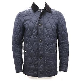 Burberry Diamond Quilted Jacket Blue