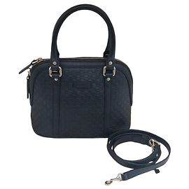 Gucci Mini Dome Tote Bag e Borsa a Tracolla Micro GG Blu
