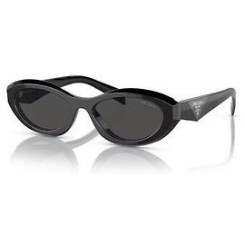 Prada Gafas de sol Oval Symbol Negro