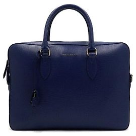 Burberry Pasta de couro azul Azul