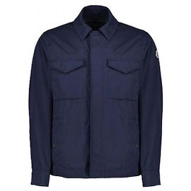 Moncler Roquille Reversible Down Shirt Jacket Blue