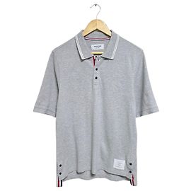 Thom Browne Kurzarm-Poloshirt Braun