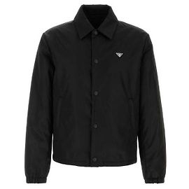 Giacca Bomber Prada in Nylon Nero Nero