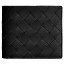 Bottega Veneta Intrecciato Folded Wallet Black