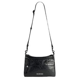 Balenciaga Explorer Double Pouch Messenger Bag Black