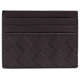 Bottega Veneta Intrecciato Card Case Black