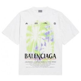 Balenciaga T-Shirt Medium Fit Weiß Weiß