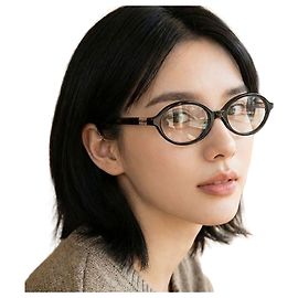 Miu Miu Oval Round Eyeglasses Black Acetate Frame Black