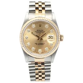 Rolex Orologio Combo Uomo Datejust After Diamond Modello D'oro